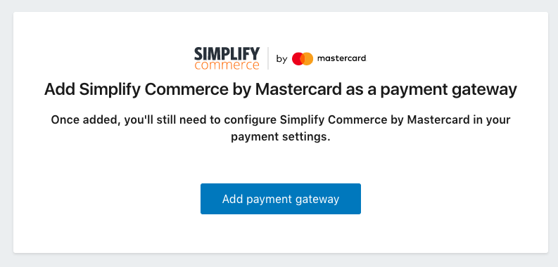 Add Simplify Commerce gateway