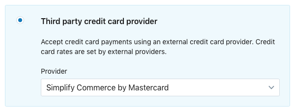 Choose payment gateway